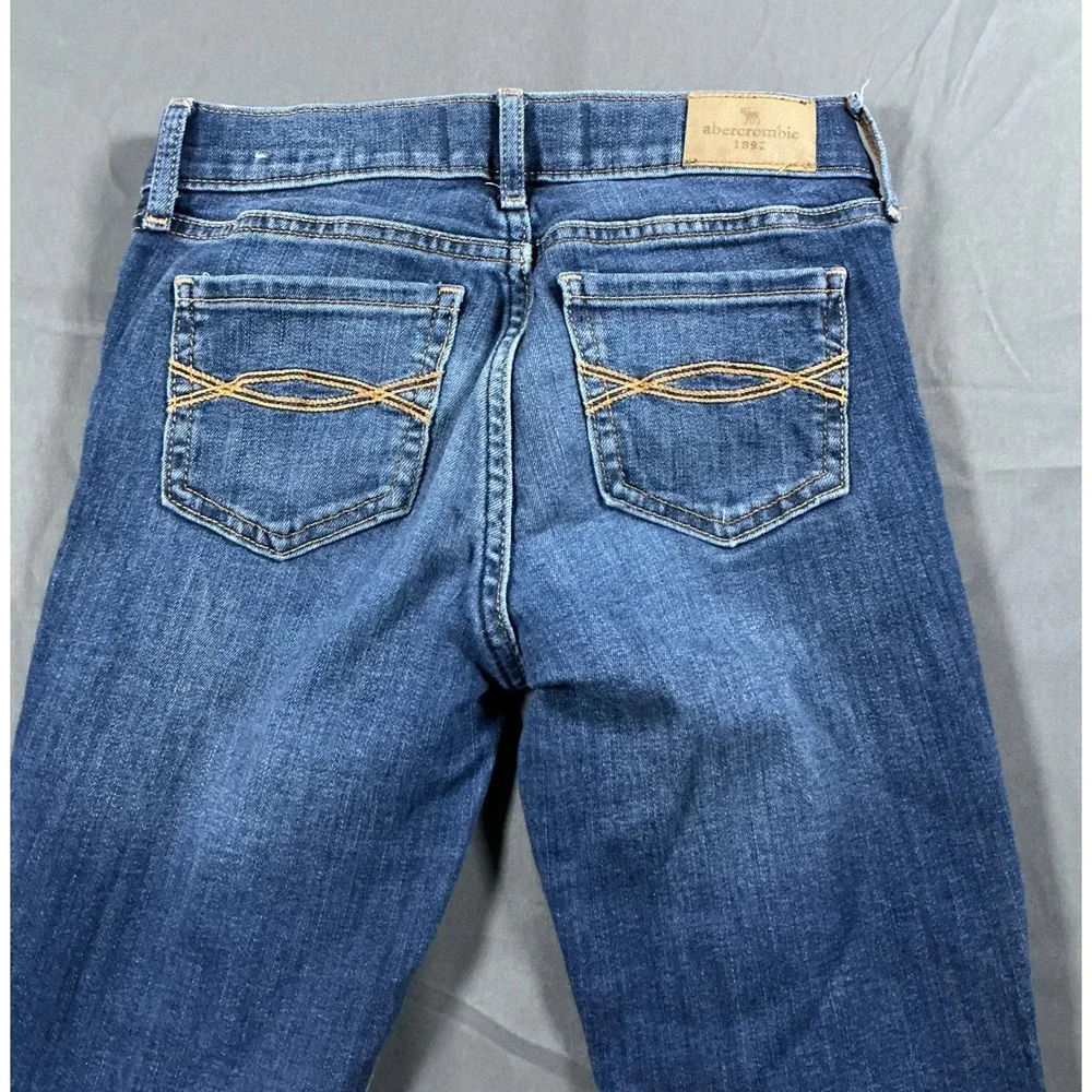 Abercrombie Kids Slim Fit Distressed Blue Jeans‎ Size 11/12 Adjustable Waist